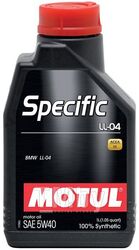 Моторное масло синтетическое MOTUL 5W40 (1L) SPECIFIC LL-04 ACEA C3 API SM CF BMW LL-04 101272