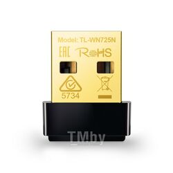 Беспроводной адаптер TP-Link USB 2.0, 802.11n, до 150Mbps, TL-WN725N Black