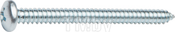 Шуруп 4.2х13 мм полусф. головка, белый цинк, острый, DIN 7981 (100 шт в зип-локе) STARFIX