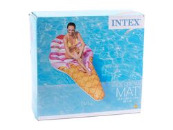 Матрас надувной пластмассовый "Мороженое" 224x107 см INTEX