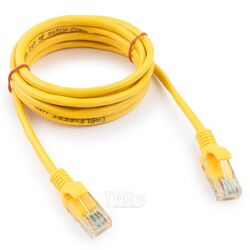 Патч-корд UTP Cablexpert кат.5e 2м литой многожильный жёлтый PP12-2M/Y