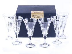 Набор бокалов для вина стеклянных "WELLINGTON" 6 шт. 280 мл Crystalite Bohemia