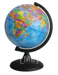 Глобус D=21см с политической картой Земли, темно-коричн. подставка ГЛОБУСНЫЙ МИР 10022