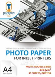 Фотобумага Papyrus A4 330 г/м2 двусторонняя / BN05011 (50л, матовый)