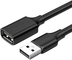 Кабель UGREEN USB 2.0 A Male to A Female Cable 3m US103 (Black) (10317)