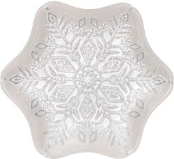 Тарелка столовая мелкая Bronco Snowflake 336-212