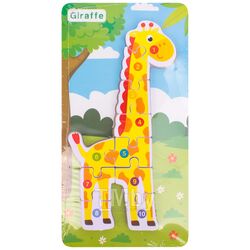 Вкладыш-пазл деревянный Giraffe. Игрушка Darvish SR-T-3707-7