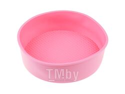Форма для выпечки, силиконовая, круглая, 20х6 см, розовая, PERFECTO LINEA