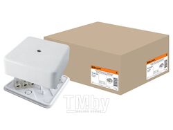 Коробка распаячная КР 50х50х20 ОП с клем. колодкой белая IP40 TDM