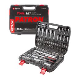 Набор инструментов 108пр.1/4",1/2" (6гр.) (4-32мм) PATRON P-41082-5