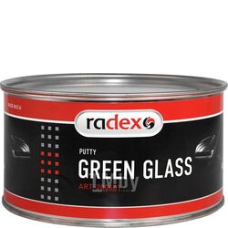 Шпатлевка GREEN GLASS со стекловолокном, отвердитель в комплекте, 1,8 кг RADEX RAD200601