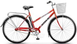 Велосипед STELS 28" Navigator 300 Lady 1-ск. (+КОРЗИНА) Z010 Красный LU070378