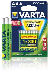 Аккумуляторы Rechargeable Accu 3+1 AAA 1000 mAh R2U (блистер 4шт) VARTA 5703301494