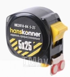Рулетка 5x25, суперкомпакт, 2 стопа, на 32% компактней, мощный магнит, Hanskonner HK2010-04-5-25