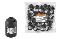 Патрон Е27 подвесной, термостойкий пластик, черный, TDM SQ0335-0051