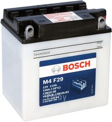 Аккумулятор для мототехники BOSCH MOBA FP M4F 12V 11AH 150A (12N10-3B/YB10L-B/YB10L-B2) 136x91x146mm 4.2kg BOSCH 0092M4F290