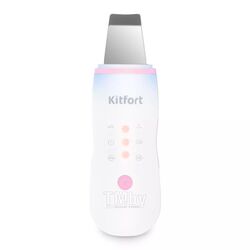 Аппарат для ультразвуковой чистки лица KITFORT КТ-3120-1 бело-розовый