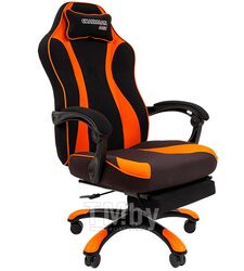 Кресло Chairman Game 35 ткань черн./оранжевый