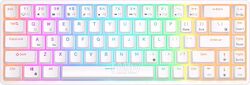 Клавиатура Royal Kludge RKG68 White (USB/2.4 GHz/Bluetoth, RGB, Hot Swap, Gateron Yellow switch)