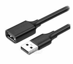 Кабель UGREEN USB 2.0 A Male to A Female Cable 5m US103 (Black) (10318)