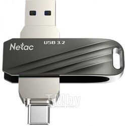 USB-флеш-накопитель 128GB USB 3.0+TypeC FlashDrive Netac US11
