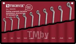 Набор ключей гаечных накидных изогнутых серии ARC в сумке, 6-27 мм, 10 предметов Thorvik W2S10TB