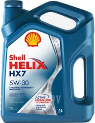 Моторное масло SHELL 5W30 (4L) Helix HX7 ACEA A3/B3/B4, API SN/CF, VW 502.00/505.00, MB 229.3 550040304