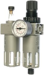 Фильтр Регулятор давления с манометром+Лубрикатор FRL-180 1/4 GAV 10084
