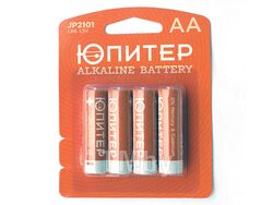Батарейка AA LR6 1,5V alkaline 4шт. ЮПИТЕР