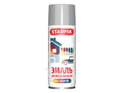 Краска-эмаль аэроз. универсальная серебряный хром STARFIX 520мл (9006) (Цвет серебристый хром)