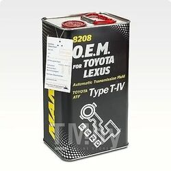 Жидкость гидравлическая MANNOL ATF T-IV 8208 (4L) OEM for Toyota, Lexus 99985