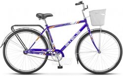 Велосипед Stels Navigator 300 Gent колёса 28 Z010 2020 (синий) (рама 20) + корзина
