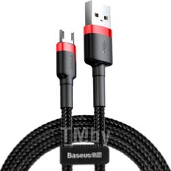 Кабель Baseus USB A - micro USB B / CAMKLF-C91 (2м, черный/красный)