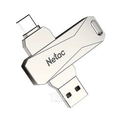 Флеш накопитель 32GB USB 3.0+TypeC FlashDrive Netac U782С