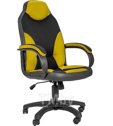 Кресло Дельта (Черно-желтый, ТГ, PL 680, PL-2, ролик ст.)