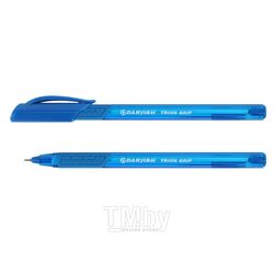 Ручка шар. синяя Trion Grip трехгранный синий корпус Darvish DV-12816
