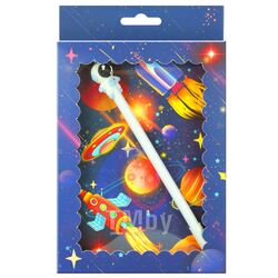 Блокнот 13*21см "Космос" с ручкой гелевой Darvish DV-13267
