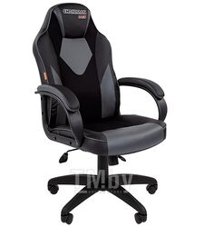 Офисное кресло Chairman Game 17 экопремиум черный/серый