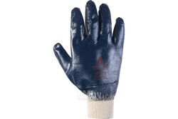 Защ. перчатки c полным нитриловым покр., подкладка 100% хлопок, цвет синий, размер L (12пар.) JETA PRO JN065/L