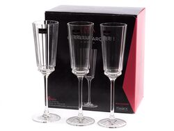 Набор бокалов для шампанского стеклянных "macassar" 6 шт. 170 мл Cristal Darques Q4335