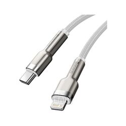 Кабель Baseus Cafule Series Metal Data Cable Type-C to iP PD 20W 1m White (CATLJK-A02)