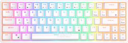 Клавиатура Royal Kludge RKG68 White (USB/2.4 GHz/Bluetoth, RGB, Hot Swap, Brown switch)