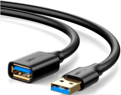 Кабель UGREEN USB 3.0 Extension Male Cable 1m US129 (Black) 10368