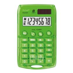 Калькулятор карманный 8р. STARLETG BX Rebell зеленый 113*67*12 мм