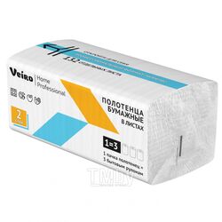 Полотенца бумажные Home Professional V - сложение 132 листа, 2 слоя Veiro KV32-132
