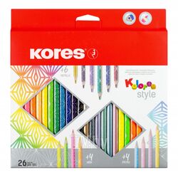 Цветные карандаши 26 шт. "Kolores Style" Kores 93320
