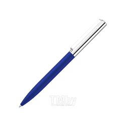 Ручка шарик/автомат "Bright Gum" 1,0 мм, метал., софт., синий/серебристый, стерж. синий UMA 0-9630 GUM 58-7685