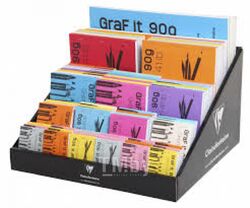 Скетчбук "Graf It" A5, 90г/м2, 80л., скоба, черный Clairefontaine 96842C