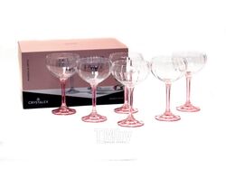 Набор бокалов для шампанского стеклянных "magnolia optic" 6 шт. 190 мл Crystalex 40934/D5191/8/190