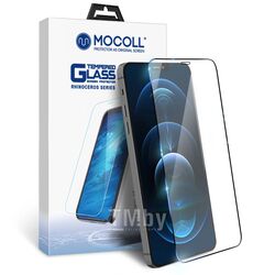 Защитное стекло Mocoll Rhinoceros полноразмерное 2.5D для iPhone 12 Pro Max 6,7 Черное (R253)